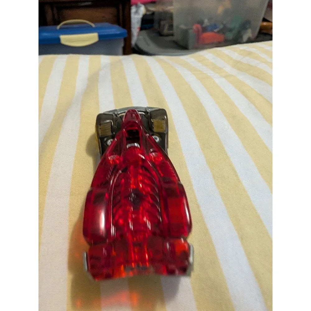 Hot Wheels Road Rocket Diecast Car Transparent Red Black 1:64 Scale 2015